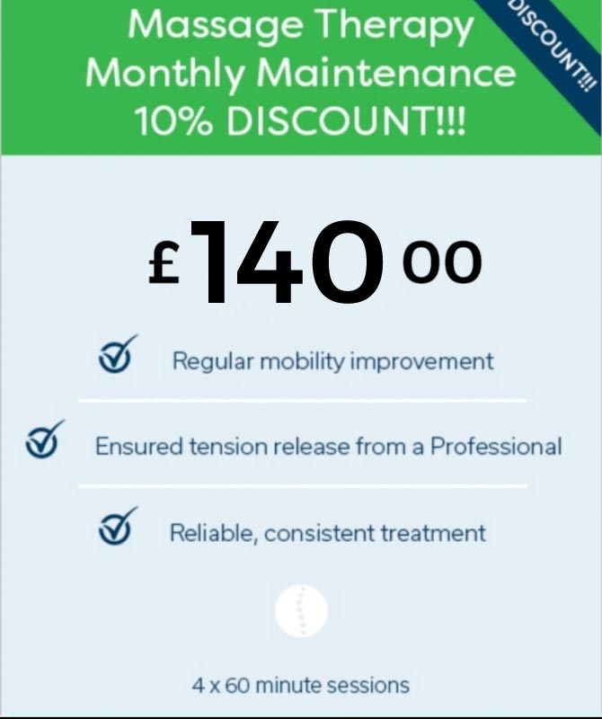 Massage Therapy Monthly Maintenance